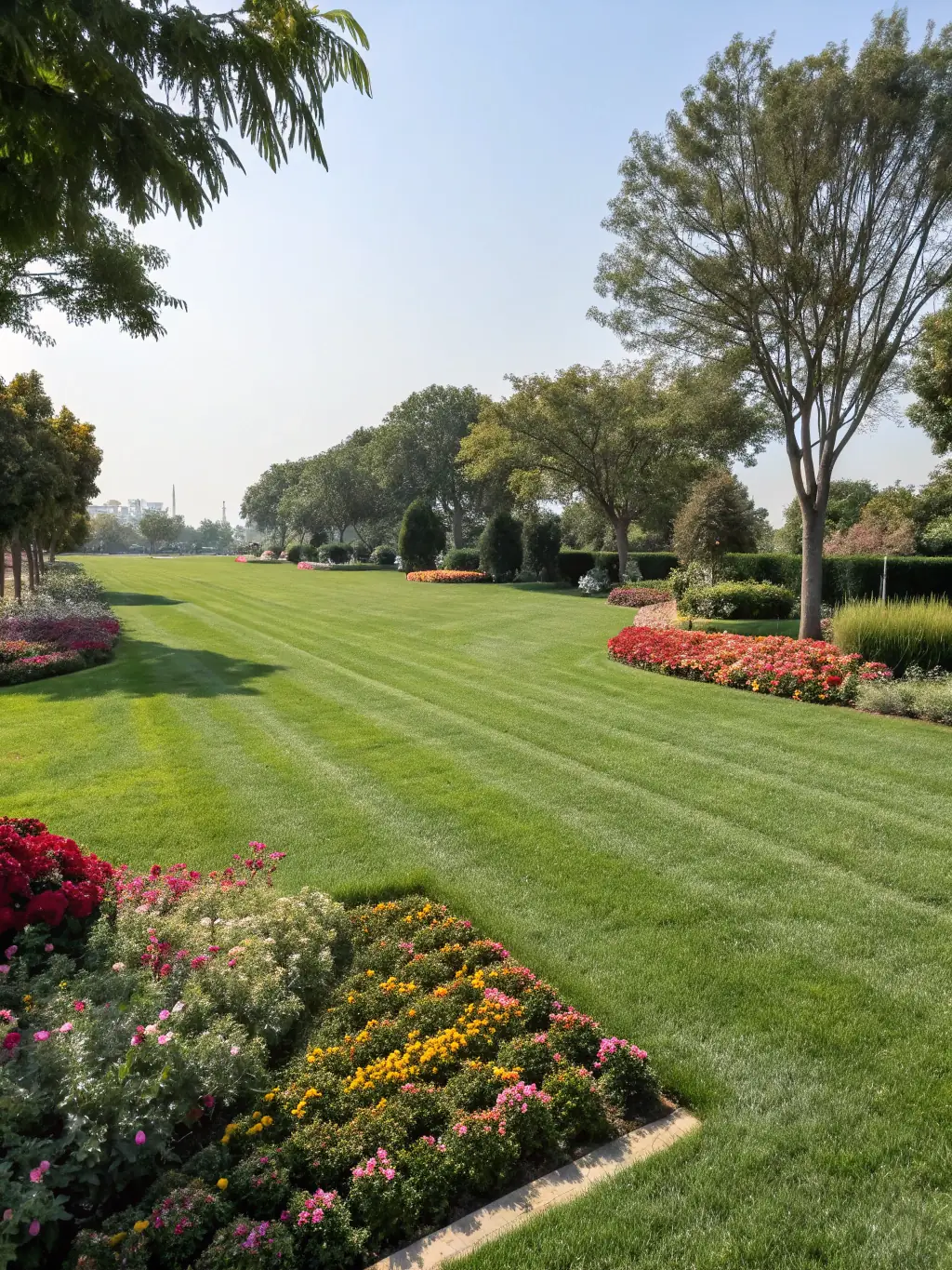 A well-maintained lawn and outdoor area, showcasing the lawn and outdoor cleaning service.