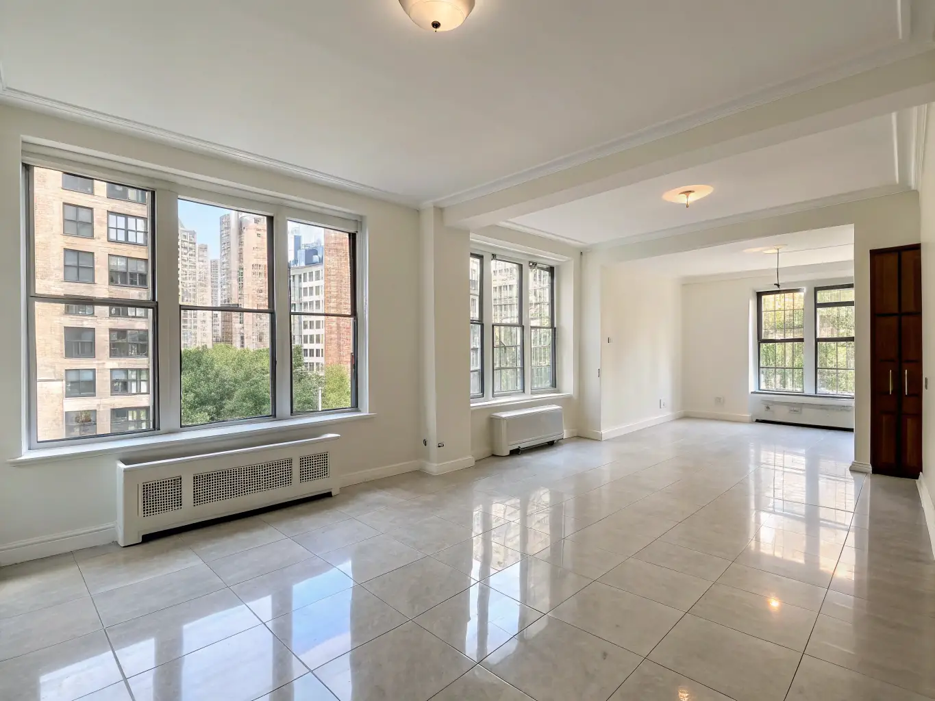 A sparkling clean apartment after a move-out cleaning service, highlighting the thoroughness and attention to detail.